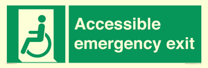Accessible emergency exit (left)